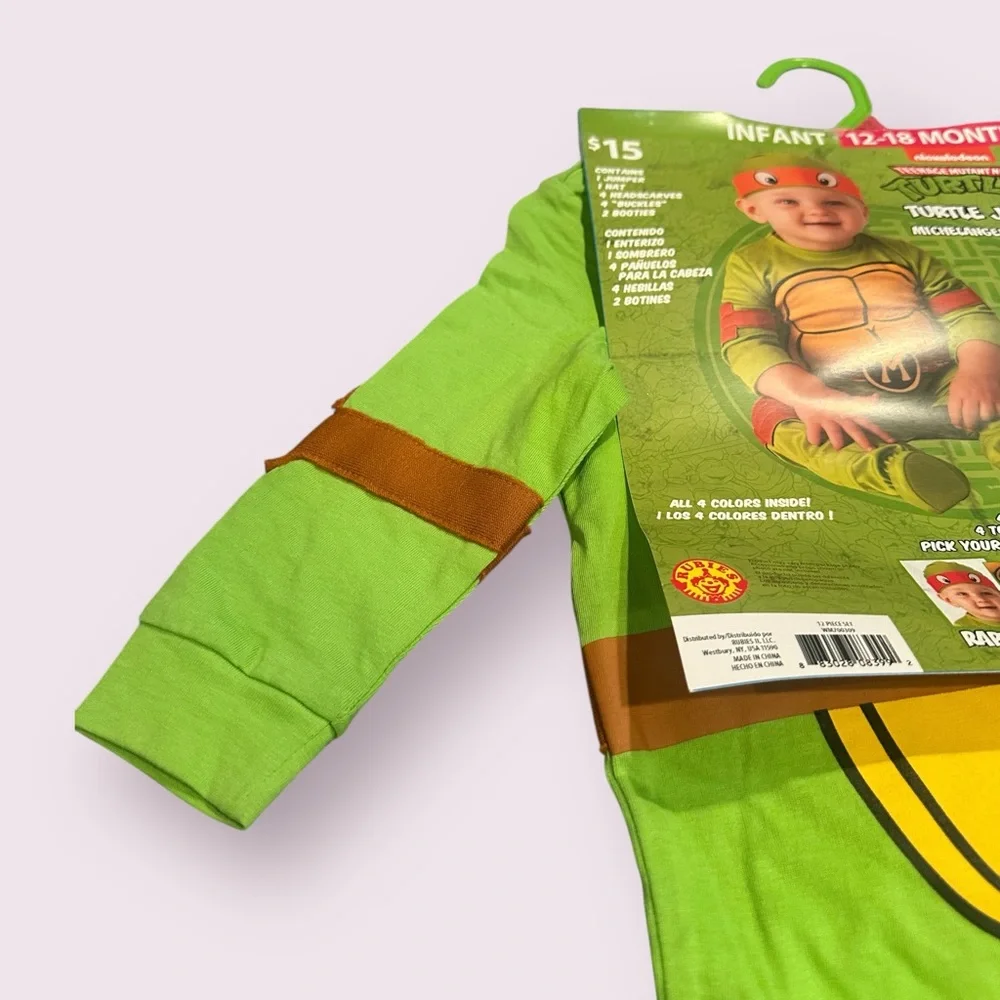 NWT Baby Nickelodeon Teenage Mutant Ninja Turtles Michelangelo Costume